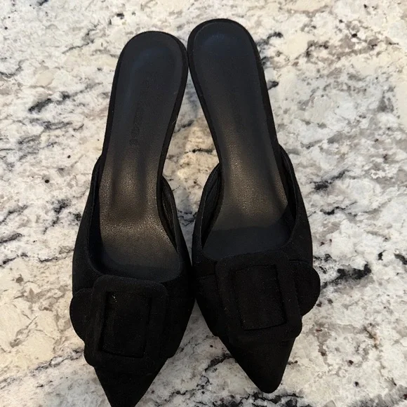 Fericzot Chic Black Women's Mules size 8 1/2 - Picture 1 of 5